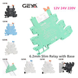 FY-41F 6.2mm Din Rail Slim Relay Socket