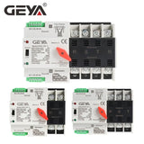 GEYA W2R Automatic Transfer Switch available in 2P, 3P, and 4P configurations, highlighting versatility for different applications.