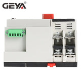 Back view of GEYA W2R Automatic Transfer Switch, showcasing the design and connection layout for installation.