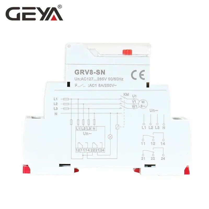 2SPDT 3 phase voltage monitoring relay - GRV8-SN 