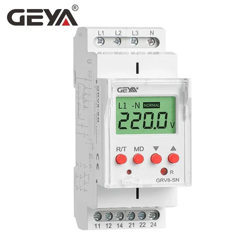 3-Phase display voltage relay GRV8-SN