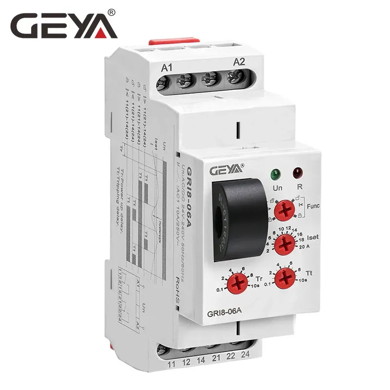 GRI8-06  2CO 8A AC/DC Current Monitoring Relay