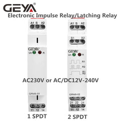 GRM8 AC230V/AC/DC12-240V Din Rail Latching Relay