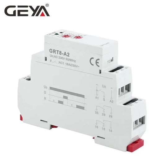 GRT8-A 16A 1/2SPDT AC230V/AC/DC 12-240V ON Delay Timer Relay