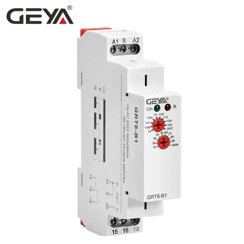 GRT8-B 16A AC230V/AC/DC 12-240V CE CB Off Delay Time Relay