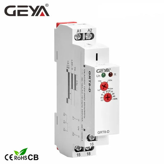 GRT8-D 1SPDT AC/DC12V-240V Delay Off Time Relay