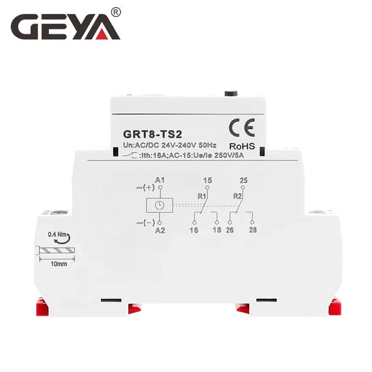 GRT8-TS 16A AC/DC24V-240V Mobile Control APP Bluetooth Control Time Relay