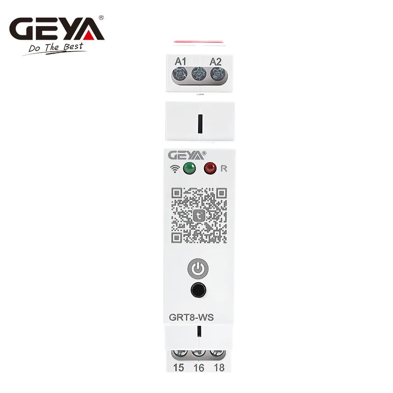 GRT8-WS 16A AC/DC110-240V Smart Home Remote Control Switch WlFl Timer Switch