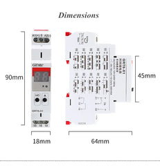 GRT8-X 16A AC/DC 12V/24V/220V/230V Digital Multifunction Timer Relay