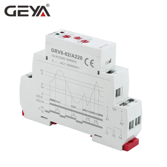 GRV8-02 DC 12V/24V/48V/110V/220V/240V Single Phase Voltage Relay