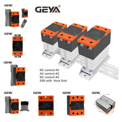 GSR1-1 10A/25A/40A/60A/80A/100A/120A DC-AC/DC-DC/AC-AC  Without Cover Single Phase Solid State Relay