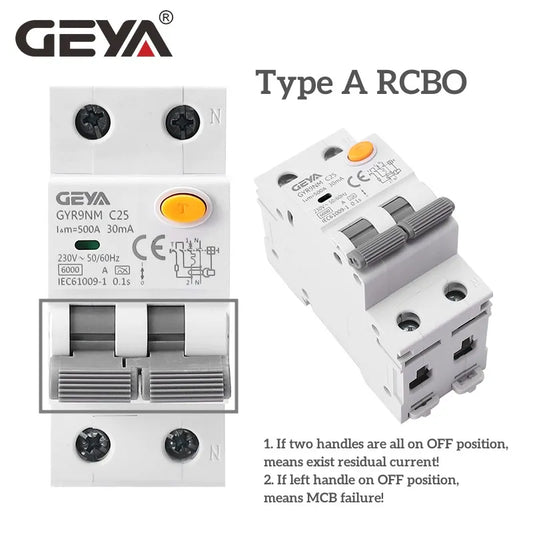 GYL9 2P Type AC RCD RCCB Current Circuit Breaker