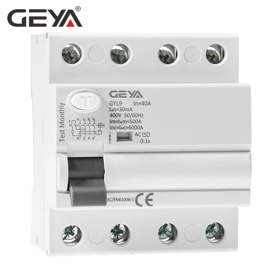 GYL9 4P Type AC RCD RCCB Current Circuit Breaker