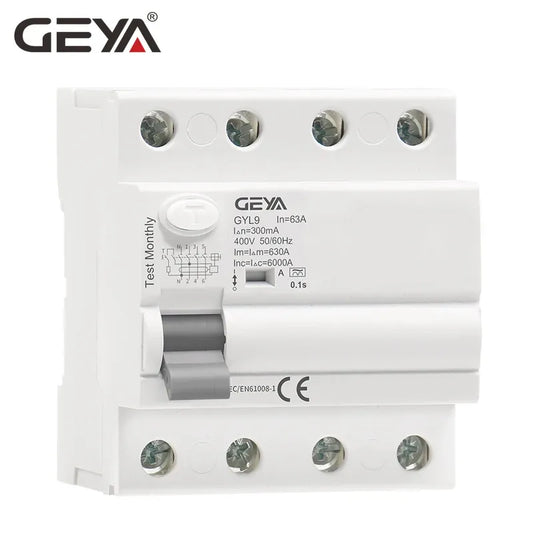 GYL9 4P Type A RCD RCCB Current Circuit Breaker