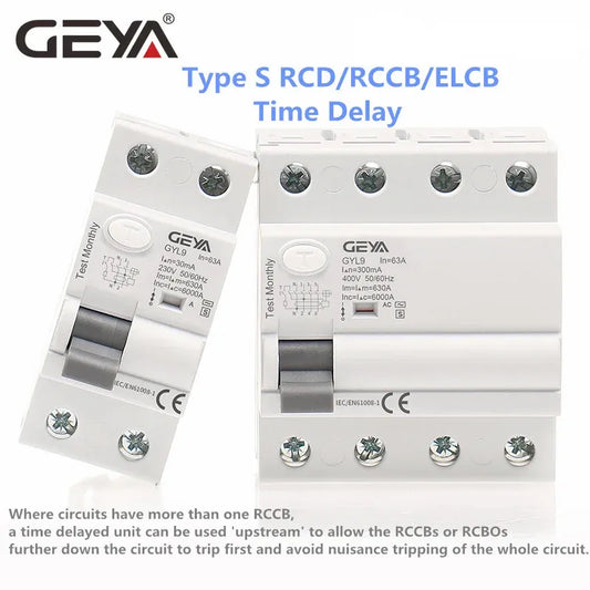 GYL9 Type AC-S RCD RCCB Current Circuit Breaker