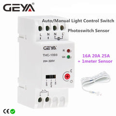 THC 16A/20A/25A Din Rail Twlight Switch