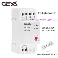 THC 16A/20A/25A Din Rail Twlight Switch