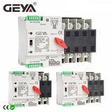 Overview of Geya W2G Auto Transfer Switch Series, showcasing various models designed for reliable automatic power switching.