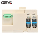 Back view of the GEYA W2R Solar Power Automatic Transfer Switch, showcasing its design and connections for efficient power transfer in solar energy systems